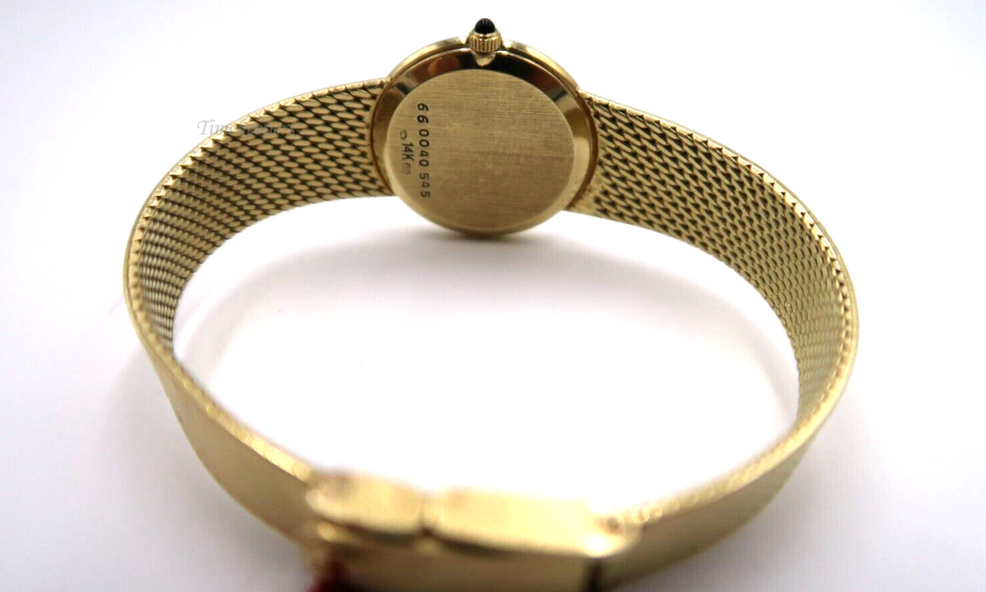 t223 14kt Yellow Gold Ladies Movado  Quartz Wrist Watch