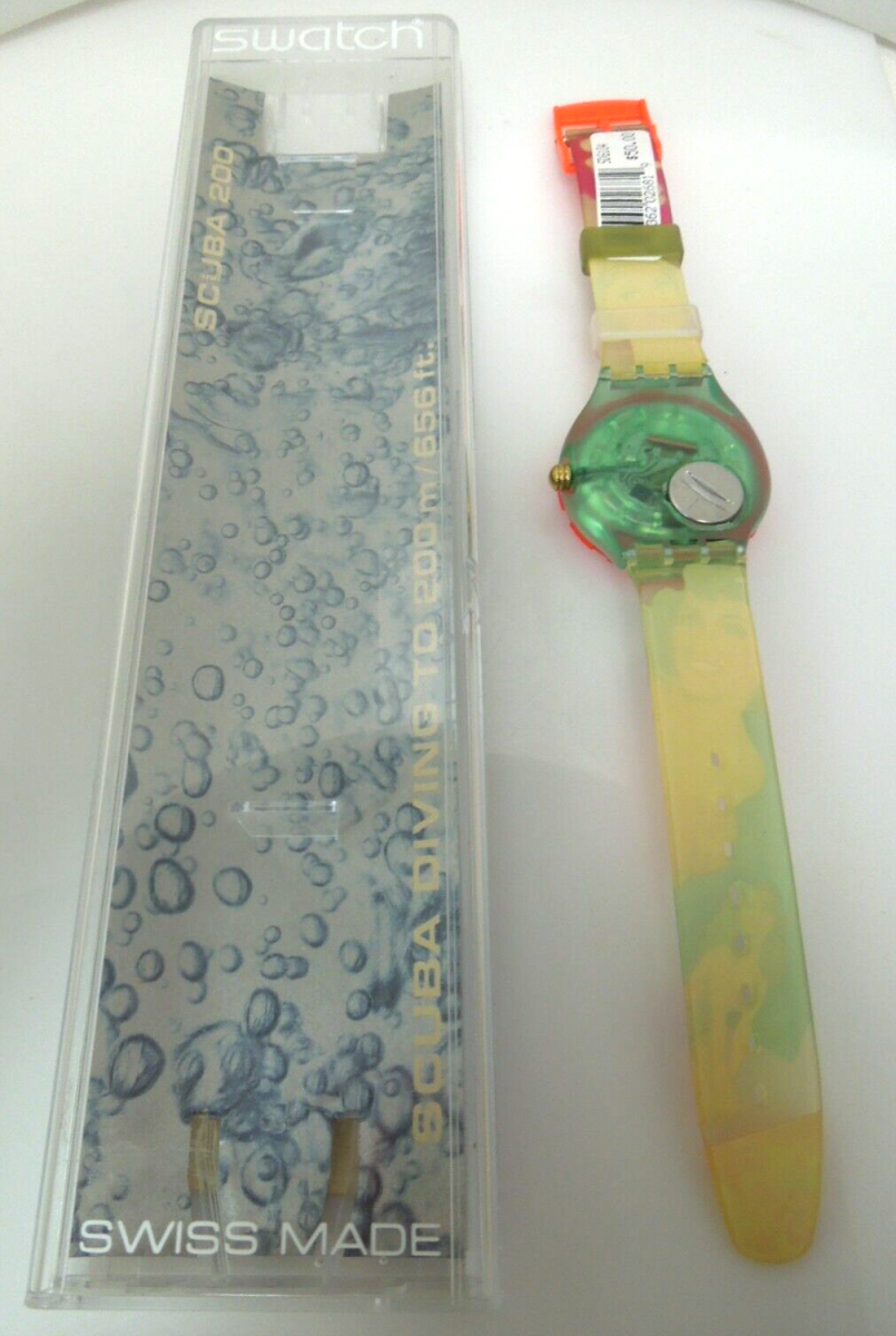 s487 Swatch Watch VINTAGE Hula Beach Pinup Girl New Old Stock