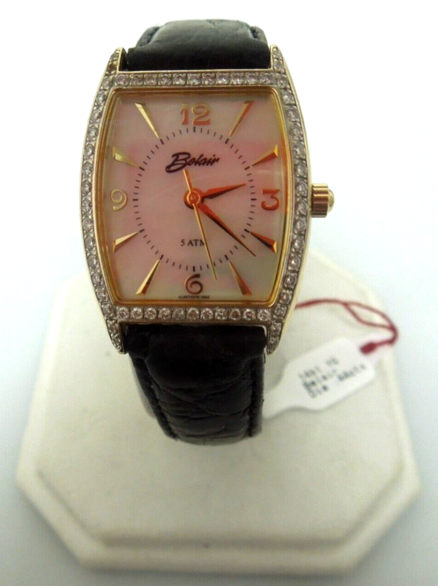 s181 Belair 14k Gold Sapphire Crystal Watch Water Resistant 5 atm 1063 Interchangeable Leather Bands  