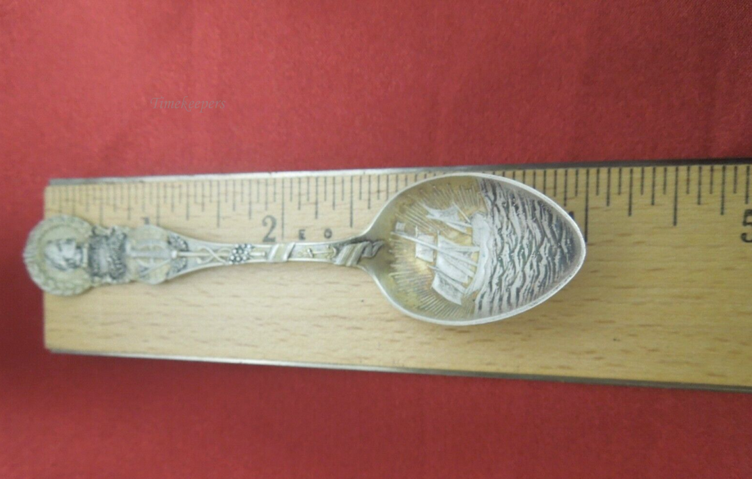 t096 1893 Columbian Exposition Sterling Silver Souvenir Spoon