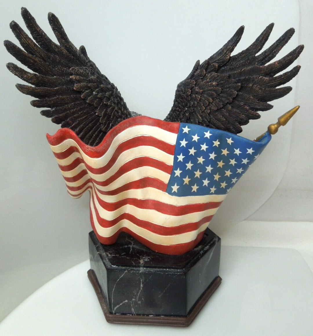 s515 Pride of America Veterans Tribute Sculpture with lights and Certification of Authenticity