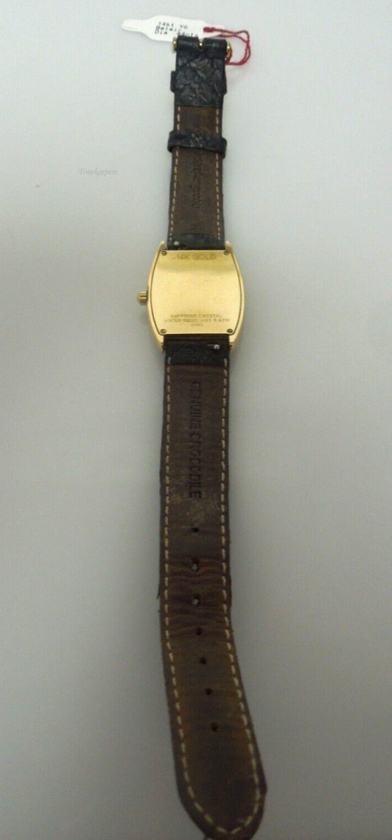 s181 Belair 14k Gold Sapphire Crystal Watch Water Resistant 5 atm 1063 Interchangeable Leather Bands  