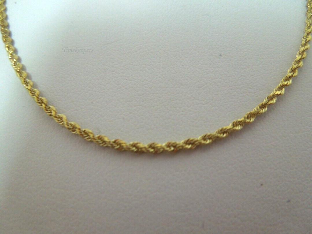 s389 14kt Yellow Gold 24" Rope Chain 6.4g