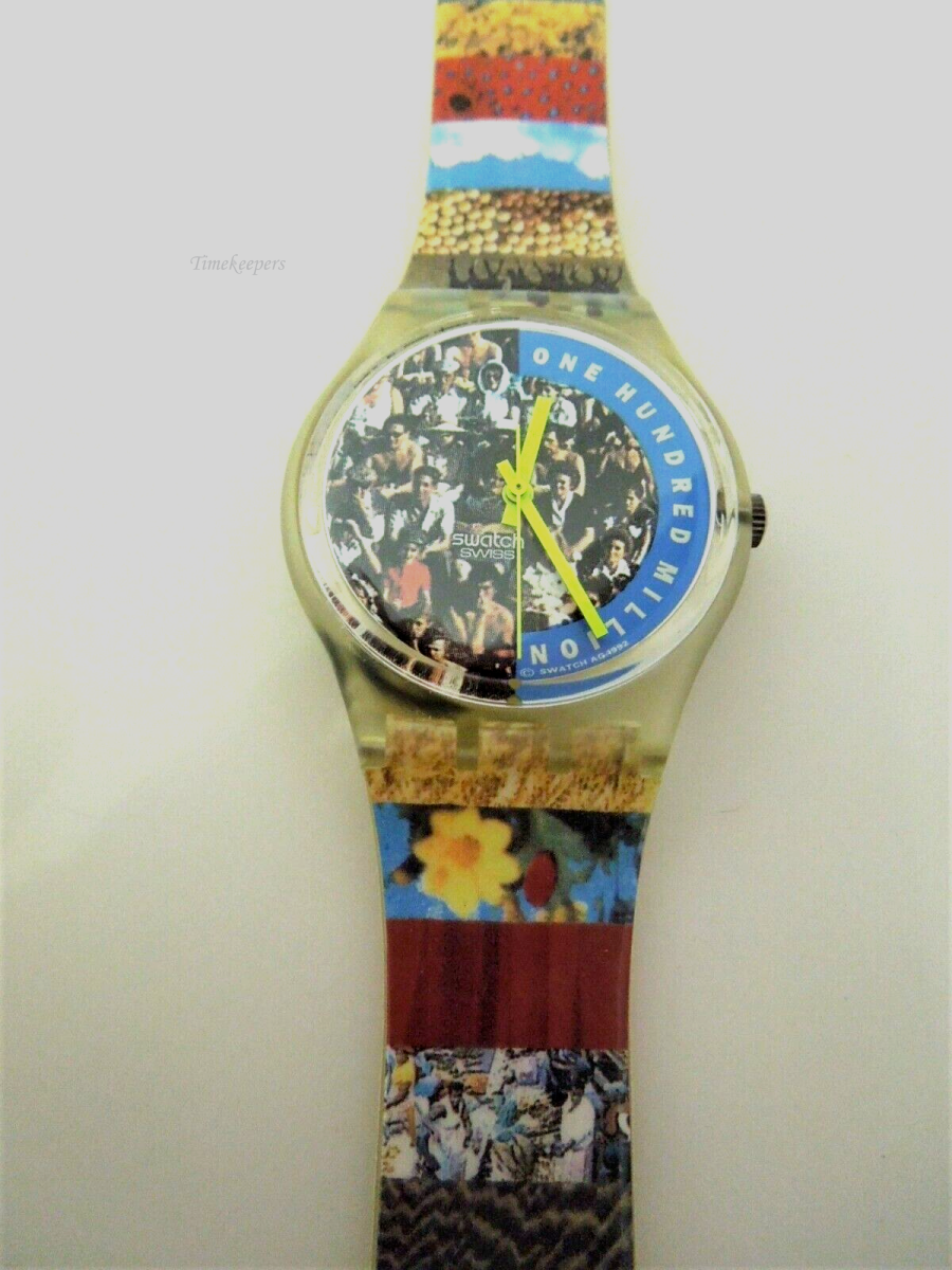 s497  Swiss Made One Hundred Million People Swatch Watch