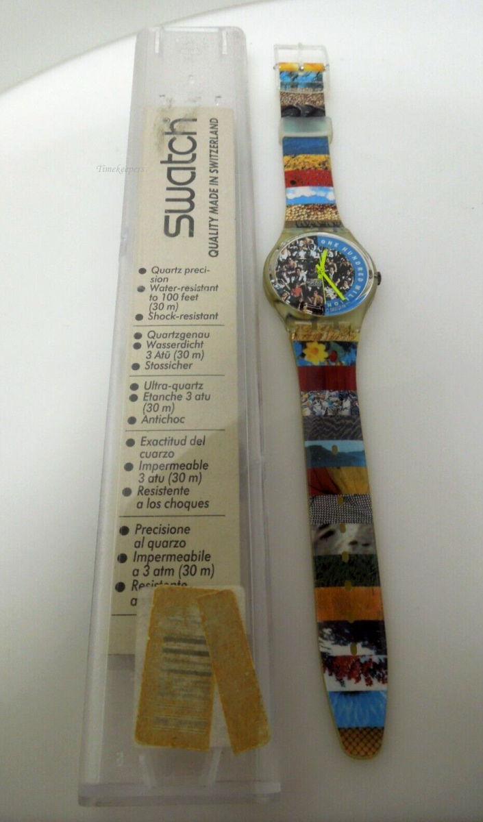 s497  Swiss Made One Hundred Million People Swatch Watch