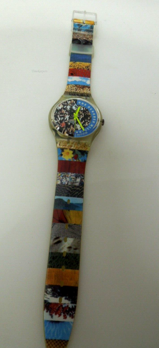 s497  Swiss Made One Hundred Million People Swatch Watch