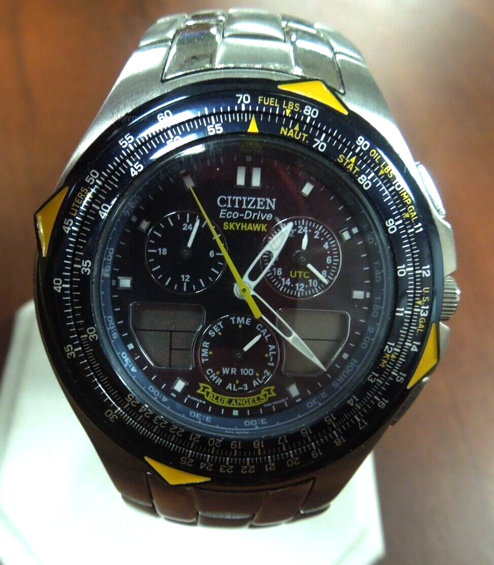 s250 Citizen Eco-Drive Watch BLUE ANGELS SkyHawk C651-T000959 HST Men's Watch