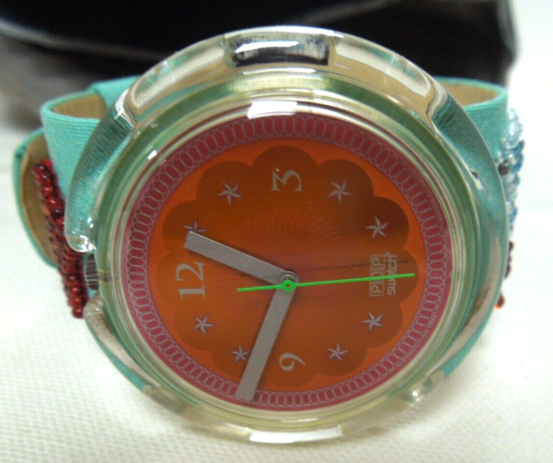 s462 Swatch Pop Watch Soupe De Poisson Clam Shell Watch New in Box(NIB)