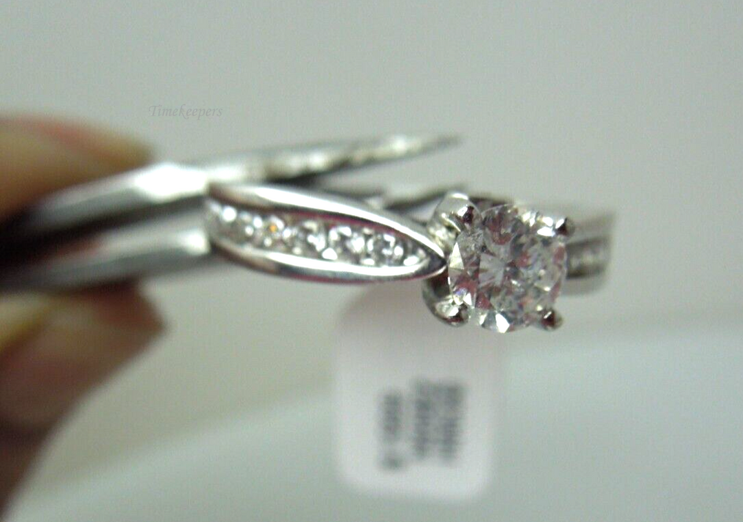 s871 14kt White Gold Engagement Diamond .88 cts Ring Size,14kt Gold Promise Ring,Wedding Ring in 14kt White Gold Diamond