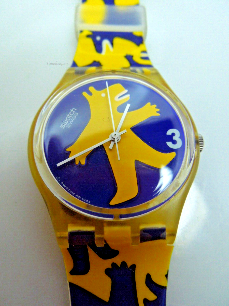 s757 Vintage Swatch Gent Original BESTIONE Bear GJ112 Watch Unisex Watch