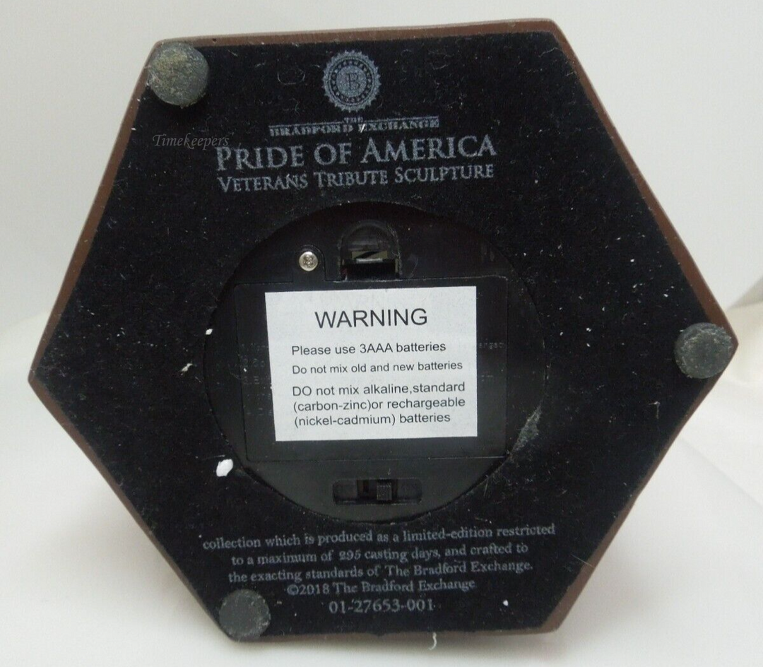 s515 Pride of America Veterans Tribute Sculpture with lights and Certification of Authenticity