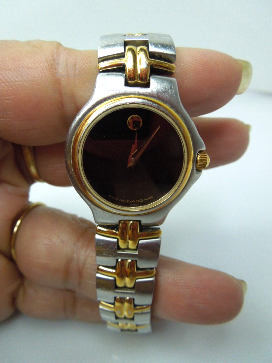 t046 Movado 81. A1. 8272 Women's Ladies Two Tone Quartz Watch
